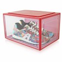 3X BOX NA BUTY ORGANIZER PUDEŁKO CZERWONE