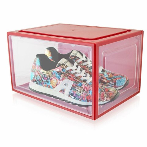 3X BOX NA BUTY ORGANIZER PUDEŁKO CZERWONE 3X BOX NA BUTY ORGANIZER PUDEŁKO CZERWONE