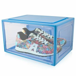 3X BOX NA BUTY ORGANIZER PUDEŁKO NIEBIESKIE