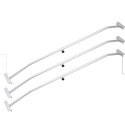 3 WSPORNIKI DO PLANDEKI ALUMINIOWE REGULOWANE 140-210 CM PŁASKIE PRZYCZEPA