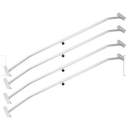 4 WSPORNIKI DO PLANDEKI ALUMINIOWE 140-210 CM PŁASKIE REGULOWANE PRZYCZEPA