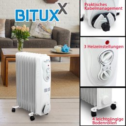 BITUXX ELEKTRYCZNY GRZEJNIK OLEJOWY 2000 WATT 9 ŻEBER