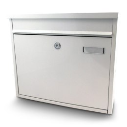 BIAŁA SKRZYNKA NA LISTY METALOWA 360X320 MM MONTAŻ ZEWNĘTRZNY BITUXX