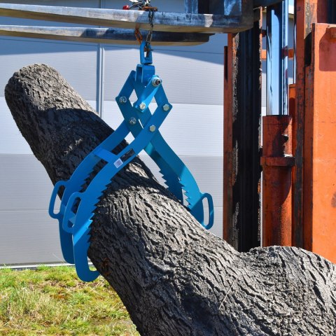 CHWYTAK DO KLOD DREWNA RECZNY STALOWY DO LASU TARTAKU TRANSPORTU 800KG CHWYTAK DO KLOD DREWNA RECZNY STALOWY DO LASU TARTAKU TRANSPORTU 800KG