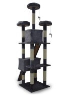 DRAPAK DLA KOTA 170 CM CIEMNOSZARY DOMEK PLATFORMY LEGOWISKO ZABAWKI SIZAL