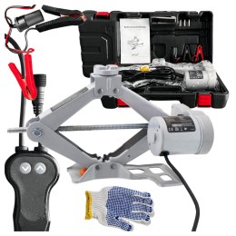 ELEKTRYCZNY PODNOŚNIK SAMOCHODOWY 2T 12V Z PILOTEM WYS. 12-35CM LEKKI 4.3KG