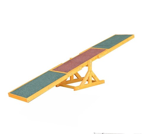 Huśtawka równoważnia pochylnia dla psa 180cm antypoślizgowa drewniana