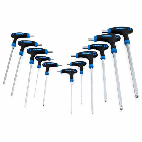 Imbusy typ t 11 elementów stal chromowo-wanadowa wytrzymałe ergonomiczne