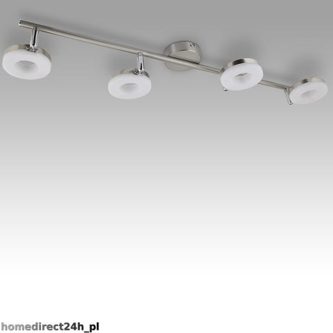 LAMPA SUFITOWA LED 4X LED RING 20W STAL NIERDZEWNA KLASA A+ NOWOCZESNA