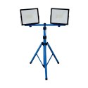 LAMPA ROBOCZA LED 2X50W IP65 STATYW 90-172CM ZIMNE ŚWIATŁO KABEL 3M