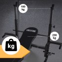 ŁAWKA DO ĆWICZEŃ TRENINGOWYCH REGULOWANA SKŁADANA NA KLATKĘ NOGI BICEPS