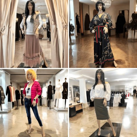 Manekin Damski Pełnopostaciowy 175CM Wystawowy Sklepowy Stalowa Podstawa