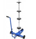 MOBILNY STOJAK NA OPONY FELGI KOŁA 4 SZT. 100KG 72CM ORGANIZER WARSZTATOWY
