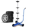 MOBILNY STOJAK NA OPONY FELGI KOŁA 4 SZT. 100KG 72CM ORGANIZER WARSZTATOWY