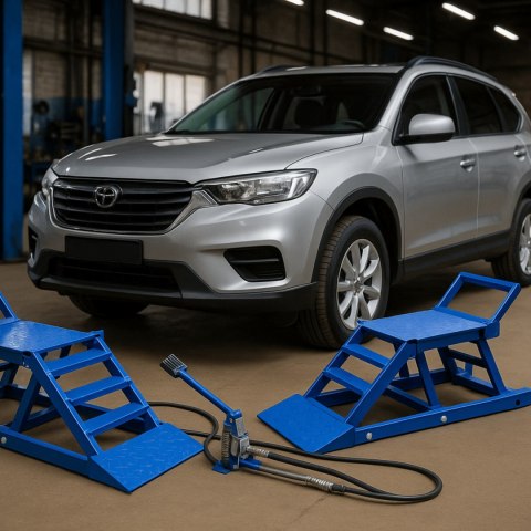 NAJAZDY HYDRAULICZNE RAMPY SAMOCHODOWE 2720 KG REGULOWANE 16 40 CM SUV NAJAZDY HYDRAULICZNE RAMPY SAMOCHODOWE 2720 KG REGULOWANE 16 40 CM SUV