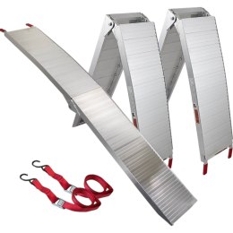 NAJAZDY RAMPY ALUMINIOWE SKŁADANE 680KG 2 SZTUKI MOTOCYKLE QUADY MASZYNY