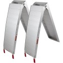 NAJAZDY RAMPY ALUMINIOWE SKŁADANE 680KG 2 SZTUKI MOTOCYKLE QUADY MASZYNY