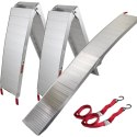 NAJAZDY RAMPY ALUMINIOWE SKŁADANE 680KG 2 SZTUKI MOTOCYKLE QUADY MASZYNY