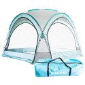 Namiot domek ogrodowy 3.5x3.5m błękitny UV ściany moskitiera