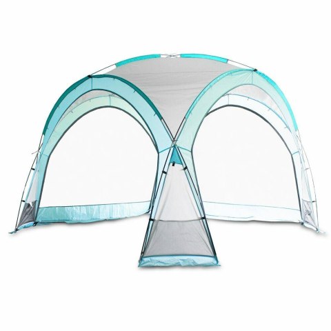 Namiot domek ogrodowy 3.5x3.5m błękitny UV ściany moskitiera