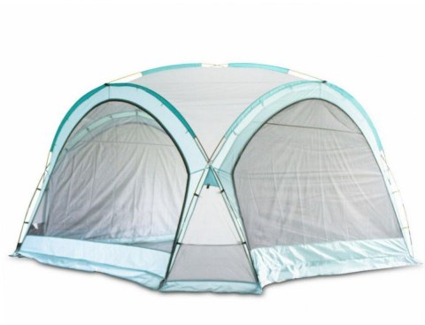 Namiot domek ogrodowy 3.5x3.5m błękitny UV ściany moskitiera