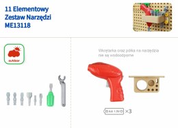 MASTERKIDZ Zestaw Narzędzia Z Wkrętarką 8 Elementów Do Tablicy Naukowo-Kreatywnej STEM