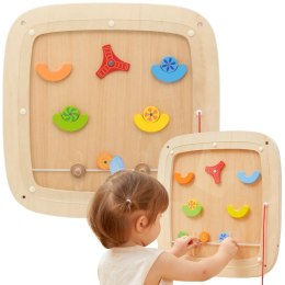 VIGA Drewniana Tablica Manipulacyjna Sensoryczna Gra w Pinball