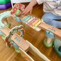 WOOPIE GREEN Drewniany Tor Kulkowy z Efektami Dźwiękowymi Cymbałki FSC