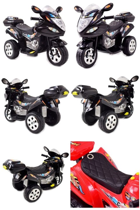 Motorek dla maluszka, dźwięki,miękkie siedzenie/LL1188