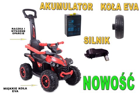 QUAD NA AKUMULATOR, JEŹDZIK, ODPYCHACZ, PCHACZ - POJAZD WIELOFUNKCYJNY /921A