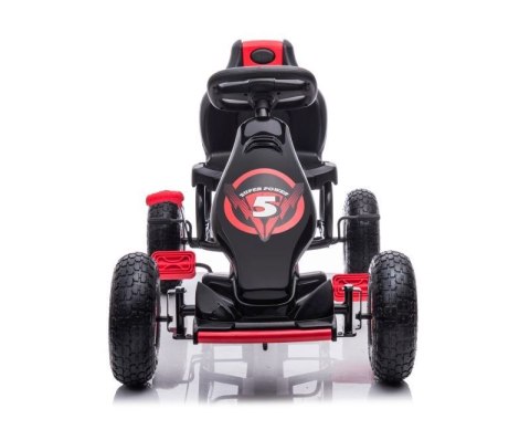 DUŻY GOKART NA PEDAŁY SUPER POWER 5, POMPOWANE KOŁA/G18