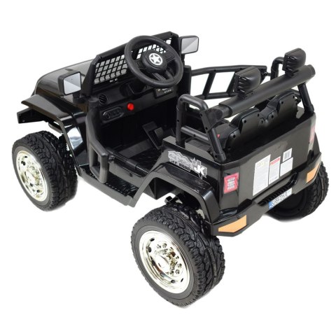 JEEP NA AKUMULATOR "JK OFF ROAD", MIĘKKIE KOŁA, MIĘKKIE SIEDZENIE/LL555