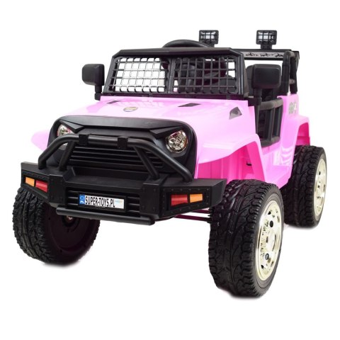 JEEP NA AKUMULATOR "JK OFF ROAD", MIĘKKIE KOŁA, MIĘKKIE SIEDZENIE/LL555