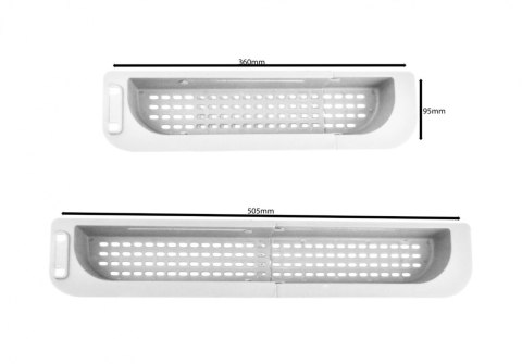 ORGANIZER DO ZLEWOZMYWAKA REGULOWANY 36-50,5 CM PRAKTYCZNY BIAŁY BITUXX