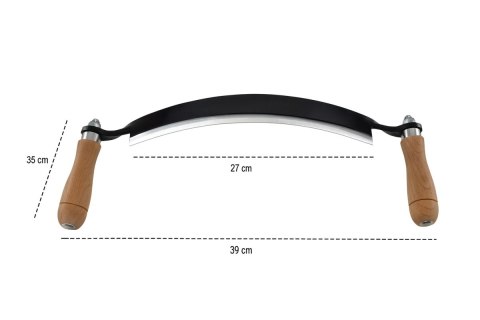 Ośnik Strug Ręczny do Korowania Drewna 10" Korownik OSTRY SOLIDNY 25cm