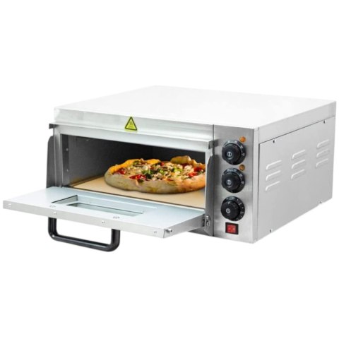 Piec Elektryczny Uniwersalny 2000W do Pizzy Chleba 350°C Kamień Szamotowy