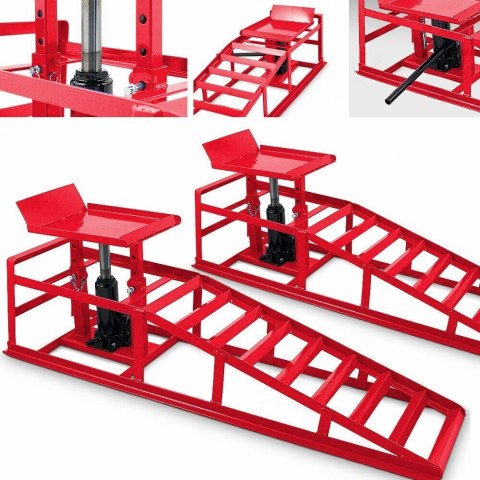 Podnośnik hydrauliczny rampy 2x 2000 kg regulowane auto serwis warsztat