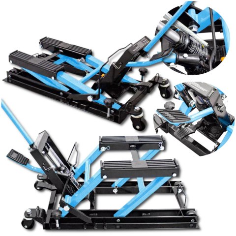 PODNOŚNIK MOTOCYKLOWY HYDRAULICZNY BITUXX 680 KG DO MOTOCYKLA I QUADA