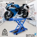 Podnosnik motocyklowy platformowy platforma 364 kg rampa serwisowa 21-78 cm
