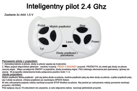 DUŻY TRAKTOR NA AKUMULATOR MX-616 2 SILNIKI, PILOT/A009-B