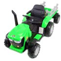 MEGA TRAKTOR NA AKUMULATOR Z PRZYCZEPĄ. MIĘKKIE SIEDZENIE, MIEKKIE KOŁA PILOT, /HL3388