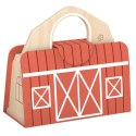 TOOKY TOY Drewniana Składana Farma w Walizce ze Zwierzątkami