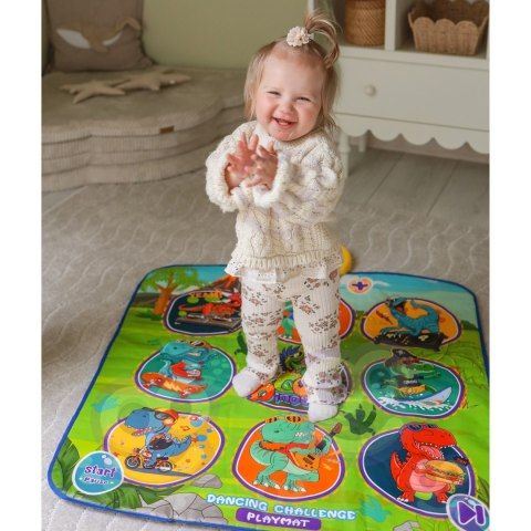 WOOPIE Mata Muzyczna Dinozaury Zręcznościowa Gra Taneczna