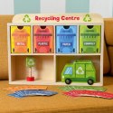 TOOKY TOY Drewniane Centrum Recyklingu Edukacyjny Sorter