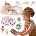 TOOKY TOY Sweet Cake Drewniany Zestaw Słodkości w Pudełku Cukiernia Lodziarnia