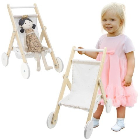 VIGA PolarB Drewniany Wózek dla Lalek