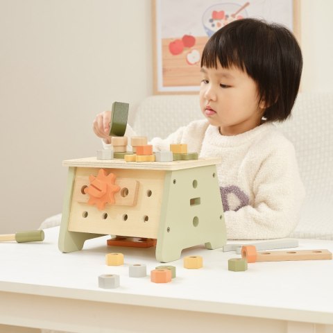 VIGA PolarB Mini Warsztat 2w1 Skrzynka z Narzędziami Zestaw Drewniany