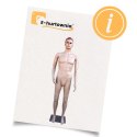 Manekin Męski Wystawowy Pełnopostaciowy 185 cm Ruchomy Naturalny