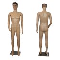 Manekin męski całopostaciowy wystawowy realistyczny cielisty 190 cm m/l