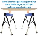 Stojak roboczy składany regulowany 600 kg 62-87 cm zestaw 2 szt